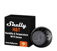 Shelly Capteur de température et d'humidité H&T Wi‑Fi Haute précision Noir