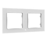 SHELLY HOME SHELLY ACCESSORIES "WALL FRAME 2" WANDTASTER RAHMEN 2-FACH WEIß