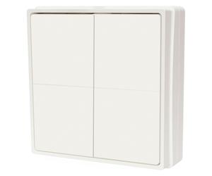 Shelly, Interrupteurs éclairage + volets électriques, BLU Wall Switch 4 - Autonome