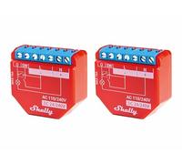 SHELLY Lot de 2 actionneurs de commutation Wi-Fi Plus 1PM 16A Bluetooth