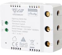 Shelly Ogemray smarter Relaisschalter 25 A Actionneur de mesure de commutateur Bluetooth, Wi-Fi