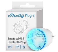 Shelly Plug S Gen3 Blanc - Prise connectée Matter 12 A (2500 W), Type F, Wi-Fi, Mesure de consommation électrique, Programmable à distance, Compatible Apple Homekit, Alexa, Google Home, Smart Things