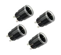 Shelly Plug S Gen3 Noir - Prise intelligente Wi-Fi, mesure de puissance, 12 A, 2500 W, minuterie, prise certifiée Matter, chauffage et refroidissement, Alexa et Google, aucun hub requis (4 pièces)