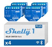 Shelly Plus 1 lot de 4 interrupteurs Wi-Fi