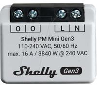SHELLY PLUS PMM3 - Shelly Plus PM Mini, 1 canal, WLAN, BT, max. 16 A, fonction de m