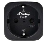 Shelly, Prise intelligente, Plug M Gen3 Black Smarter Zwischenstecker WLAN/BT 2er Set schwarz