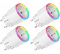 SHELLY Prise WLAN Plug S Gen3, blanc, 4 pièces | Smart Plug avec Matter | 2500 W, 12 A | supporte Apple HomeKit, Alexa, Google Assistant | Gestion de l'énergie Smart Home