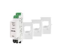 Shelly Compteur de courant Pro 3EM 400A Bluetooth, Wi‑Fi