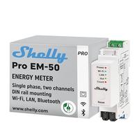 Relais Wi-Fi Shelly Pro EM-50A Suivi de l'énergie, Contrôle DIN, Deux Canaux