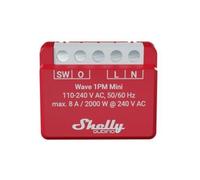 Shelly Qubino Wave 1PM Mini Commutateur intelligent Rouge