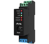 Shelly Shelly Pro 2PM Shelly Relais pour rail DIN Bluetooth, Wi-Fi