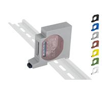 Shelly Support de rail DIN 1/1PM Single DIN Rail bracket (35 mm) (Gris (Prime))