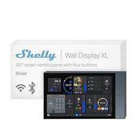 Shelly Wall Display XL Argenté - Panneau Domotique Mural Tactile 10,1", Wi-Fi 6 et Bluetooth, Relais 5A Intégré, 4 Boutons Physiques Personnalisables, Haut-parleurs, Home Assistant, Application
