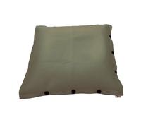 SHELTO Pouf Carré Flottant Tissu Mesh3D Vert Jade - 100 x 100 cm - Polyester - Piscine/Exté