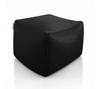 Shelto Pouf tissu polyester - Noir