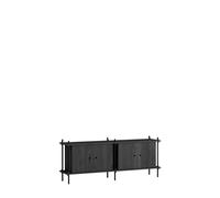 MOEBE Buffet Shelving System Black. 163x65x35 cm. S.65.2.D