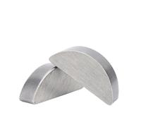 SHENGG 2/5/ 10/20/ 50pcs M2 M2.5 M3 M4 M5 M6 M8 M10 A3 clés à bois en acier au carbone clé à liaison demi-lune plate Semi-circulaire en métal(4x13x5 (20pcs))