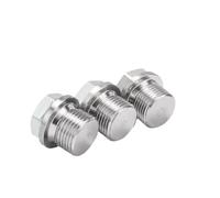 SHENGG Embout hexagonal en acier inoxydable M8 M10 M12 M14 M16 M18 M20-M48 304, bride extérieure hexagonale, bouchon solide, raccord de tuyau d'huile et d'eau(M30x1.5-1pcs)