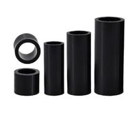 SHENGG Entretoises creuses en Nylon ABS noir M3 M4 M5 M6 M8 M10, entretoises creuses rondes, rondelle d'espacement, Support PCB(10mm(30Pcs),M12.2 (OD18))