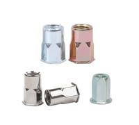 SHENGG M3 M4 M5 M6 M8 M10M12 acier au carbone/écrou à rivets inoxydable tête plate petit filetage fraisé Semi-hexagonal insertion hexagonale écrou à rivets(Flat head hexagonal,M1.4)