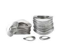 SHENGG Rondelles incurvées en acier inoxydable 304, M1.7 M2 M2.5 M3 M4 M5 M6 M8 M10, rondelle à ressort ondulée