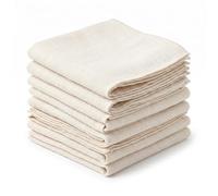 SHENGH 8Pcs Etamine Alimentaire 50x50cm Cheese Cloth,Tissu Ourlé Mousseline | Mousseline Alimentaire Tissu Filtrant Réutilisable pour Filtrer Jus Fromage Thé Laits Végétaux Soupes Yaourts
