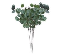Shengxi 4 Pcs Eucalyptus Artificiel, Branches de Plantes Artificielles d'Eucalyptuses Séché, Branches Faux Feuilles Simulation Vert pour Decoration Maison Fête Mariage Décoration de Maison