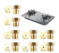 SHENGYIG 16 Pièces Gicleurs Gaz, Kit Multitailles (0.5-1.1mm)