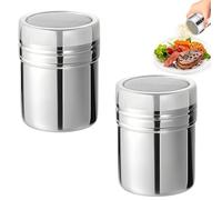 SHENGYIG 2 304 Acero Inoxidable Cacao Saupoudreur, Apto para uso Doméstico Cannelle et Sucre, Saupoudreur de farine de camping Al Aire Libre, lavable en lavavajillas, para Hornear y Cocinar