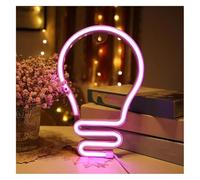 SHENHUO Lampe Néon Ampoule de décoration fête pour enseigne lumineuse au néon, alimentée pour salon, chambre anniversaire mariage dortoir(B)