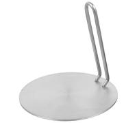 SHERCHPRY 1 Ensemble Diffuseur de Chaleur Métallique pour Plaque à Induction avec Poignée Détachable Adaptateur Multifonction pour Cuisinière Électrique et Gaz Répartition Uniforme Chaleur