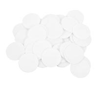SHERCHPRY 100 Pièces Crochet à Ventouse Circulaire en Pvc Blanc Pastille Adhésive Double Face Forte pour Fixation sur Verre et Accessoires de Salle de Bain