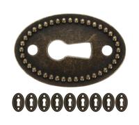 SHERCHPRY 16 Pièces Cache-serrure Ovale Vintage en Alliage de Zinc Robuste pour Tiroir et Boîte à Bijoux, Solution Améliorée pour Maison et Bureau Élégants