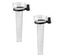 SHERCHPRY 2 Pièces Pluviomètre de Jardin en Plastique PS, Gobelet Mesureur à Échelle