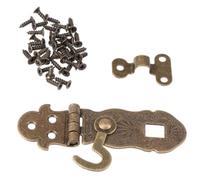 SHERCHPRY 4 Pièces Loquet Rétro en Fer pour Carnet de Notes, Facile à Installer, pour Cahiers D'écriture et Boîtes à Bijoux la Maison Boutique