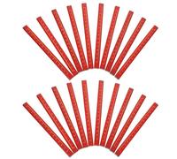 SHERCHPRY 50 Pièces Crayon de Menuisier Octogonal Hb avec Échelle | Bois et Plomb, Rouge, Portable, Pratique, pour Marquage Précis en Atelier de Charpente