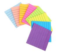 SHERCHPRY 8 Pièces Blocs-notes Adhésifs Repositionnables en Papier | Petit Carnet de Poche, sans Résidu Collant, Pratique à Transporter, Notes Colorées pour Lecture et Travail