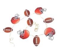 SHERCHPRY Bannière Suspendue en Papier à Thème Rugby Motif Casque de Football Américain, Décor Créatif et Résistant pour Fêtes et Anniversaires de Sport