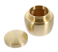 SHERCHPRY Boîte Urne Funéraire en Cuivre Petite Couvercle Étanche Pot à Poudre de Parfum Scellé pour Cendres Usage Commémoratif et Stockage Souvenirs