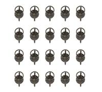 SHERCHPRY Bouton de Tiroir Rond Noir en Fer, Lot de 30 Pièces pour Coffret