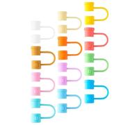 SHERCHPRY Embouts de Paille en Silicone Réutilisables Pratique et Solide 8mm 12pcs Protège-paille pour Décoration de Paille et Camping
