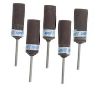 SHERCHPRY Ensemble de 5 Tambours de Ponçage en Papier Abrasif Solide et Léger 2,35 Mm Adapté Polissage de Divers Matériaux pour Outils Rotatifs