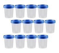 SHERCHPRY Gobelets Doseurs 120 Ml Gradués En Plastique Avec Couvercle Anti-fuite Pour Liquides En Pathologie Lot De 25