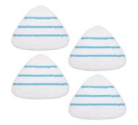 SHERCHPRY Housses de Balai Vapeur Triangulaires Lavables et Réutilisables Lot de 4 en Fibre Microfibre pour Nettoyage des Sols et Coins