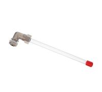 SHERCHPRY Jauge de Niveau de Liquide, Indicateur de Niveau D'eau pour Chaudière, Acrylique et Métal, Diamètre de Tube 13mm, Interface 16mm, pour Bassin Incendie et Réservoir D'eau