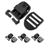 SHERCHPRY Kit de Réparation Fixation Facile 4pcs Loquets à Clip en Plastique Noir pour Couverture de Spa pour Remplacement de Couverture Chauffe-Eau