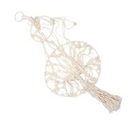 SHERCHPRY Lit Balançoire pour Chat en Macramé Coton Beige Suspendu Respirant Nid Confortable Style Bohème Anneau Suspendre pour Intérieur