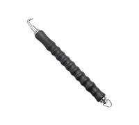 SHERCHPRY Outil Crochet Noir de Ligature D'armature en Acier et Plastique Prise Confortable et Serrage Rapide pour Travaux de Ferraillage