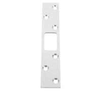 SHERCHPRY Plaque de Verrouillage de Porte avec Résistance et Stabilité Accrues en Acier Inoxydable Argenté Renfort de Gâche pour Usage Résidentiel pour Porte Extérieure
