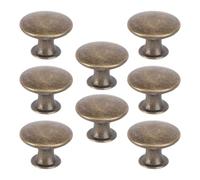 SHERCHPRY Poignée de porte meuble ronde en alliage d'aluminium et fer 8 pièces avec vis, style vintage simple pour intérieur maison et meuble bibliothèque